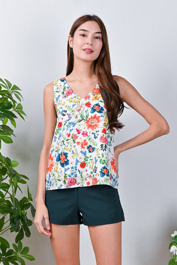 All Would Envy Tops ROBUST FLORAL TWO-WAY TOP