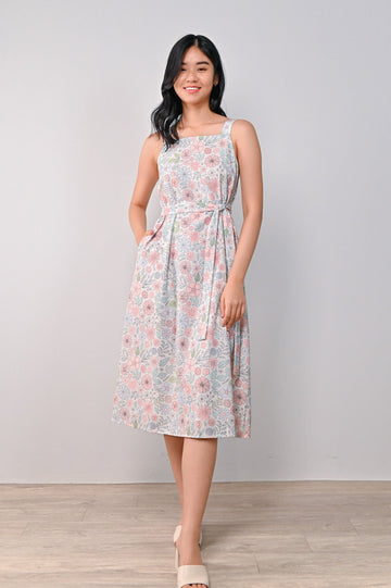 AWE Dresses STORYBOOK FLORAL THICK-STRAP DRESS
