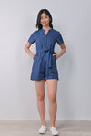 AWE One Piece ALAYAH UTILITY ROMPER IN BLUE