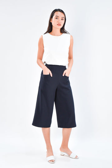 AWE Bottoms ASHLEY CULOTTES IN NAVY