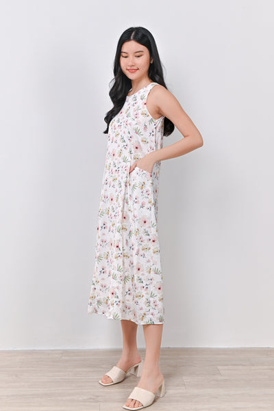 FERLENE PANEL DRESS IN PINK FLORAL