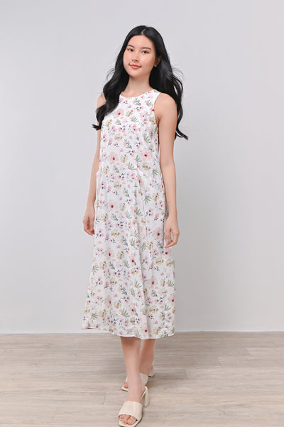 FERLENE PANEL DRESS IN PINK FLORAL