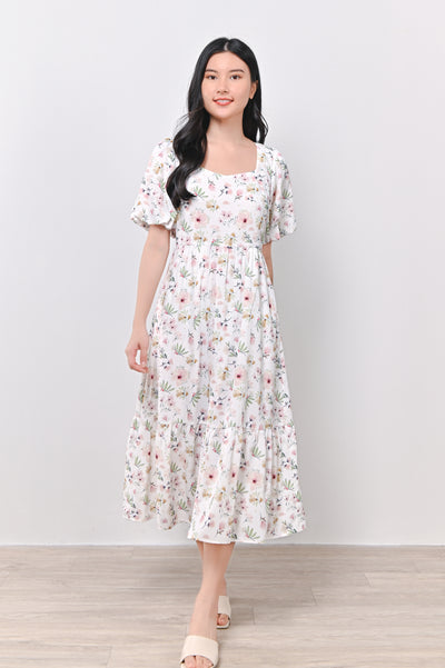 CAROL SWEETHEART DRESS IN PINK FLORAL