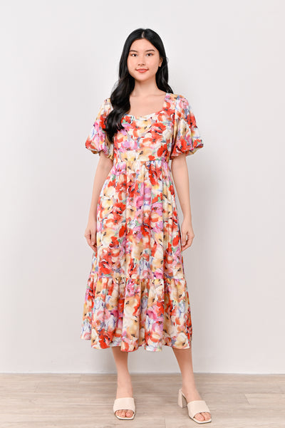 CAROL SWEETHEART DRESS IN VIBRANCE