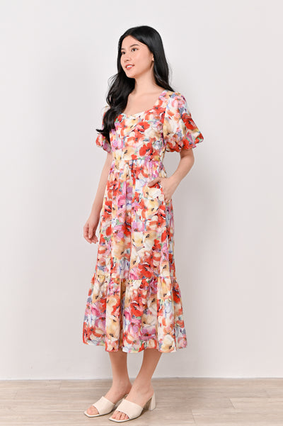 CAROL SWEETHEART DRESS IN VIBRANCE