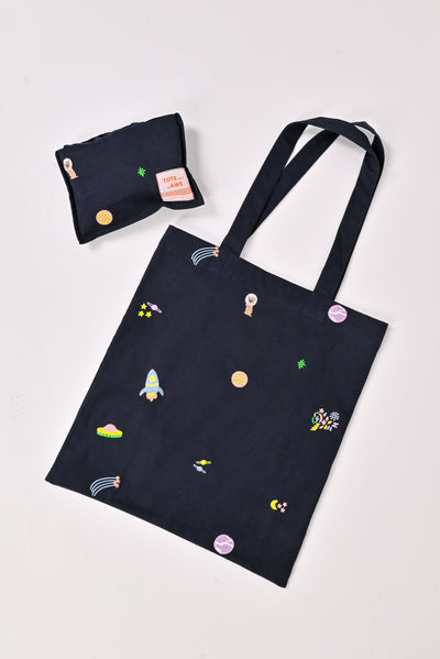 All Would Envy Accessories FS UNIVERSE EMBROIDERY TOTE BAG