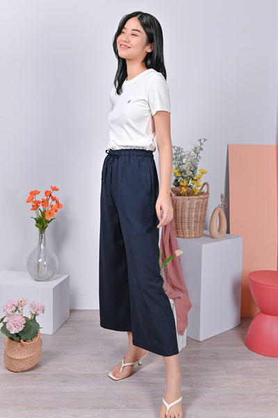 All Would Envy Bottoms DESTINY DRAWSTRING PANTS IN NAVY