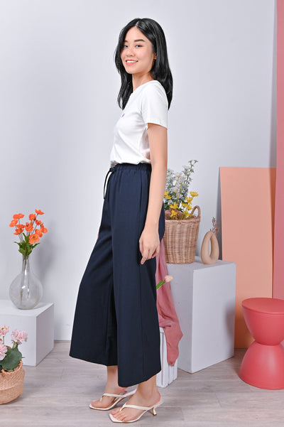 All Would Envy Bottoms DESTINY DRAWSTRING PANTS IN NAVY