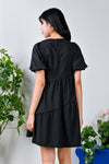 All Would Envy Dresses ANNELI BLACK ASYMMETRICAL DRESS