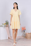 All Would Envy Dresses AOI BABYDOLL DRESS IN YELLOW
