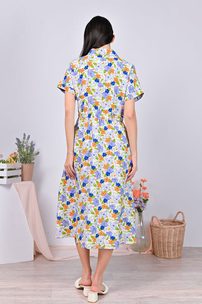All Would Envy Dresses INGA FLORAL SHIRTDRESS IN VIBRANT