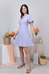 All Would Envy Dresses JOULU FLORAL BUTTON DRESS IN LILAC