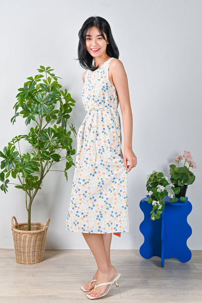 All Would Envy Dresses MARIE WHITE FLORAL TWO-WAY MIDI DRESS