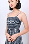 All Would Envy Dresses NALA AZTEC SPAG DRESS IN NAVY