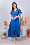 All Would Envy Dresses NELMA MAXI DRESS IN COBALT BLUE