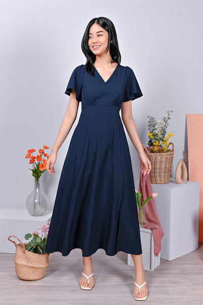 All Would Envy Dresses NELMA MAXI DRESS IN NAVY