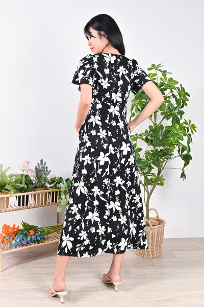 All Would Envy Dresses NELMA SLEEVED MAXI DRESS IN FLORAL