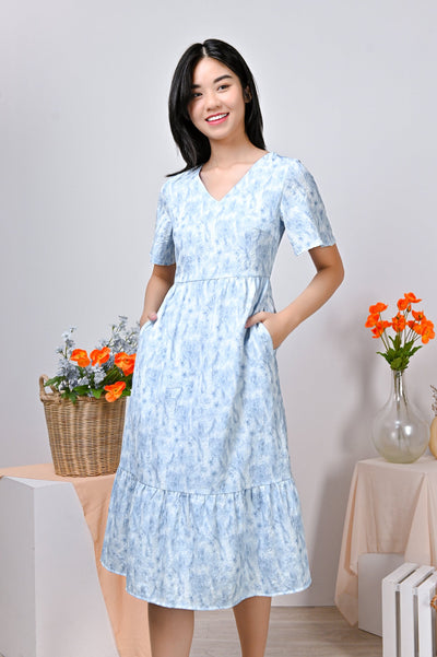 All Would Envy Dresses PEISKOS ABSTRACT DRESS IN BLUE
