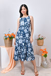 All Would Envy Dresses PORCELAIN BLOOMS TWO-WAY DRESS IN NAVY