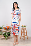 All Would Envy Dresses TOKYO SLEEVED MIDI DRESS IN COLOUR