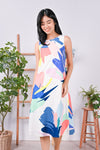 All Would Envy Dresses TROPICAL MADNESS TWO-WAY MIDI IN WHITE