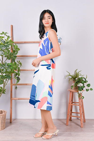 All Would Envy Dresses TROPICAL MADNESS TWO-WAY MIDI IN WHITE
