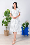 All Would Envy Dresses TUULI EMBROIDERY SLEEVED DRESS IN WHITE