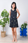 All Would Envy Dresses UNIVERSE EMBROIDERY SLEEVELESS DRESS