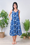 All Would Envy Dresses YAMA THICK-STRAP DRESS IN NAVY