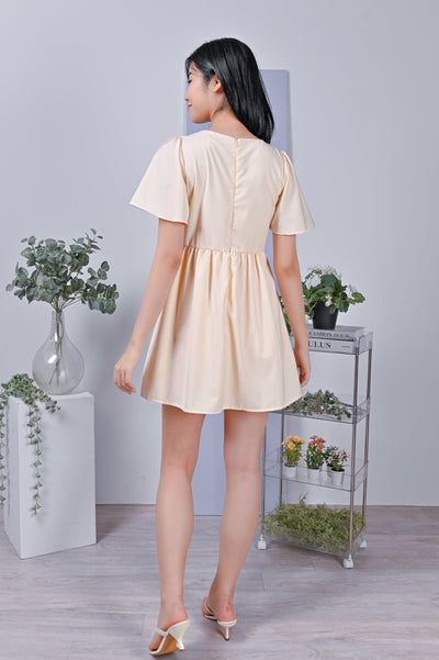 All Would Envy One Piece ELLANY DRESS-ROMPER IN CREAM
