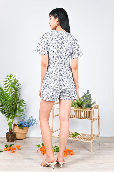 All Would Envy One Piece MAELLE BLOOM EYELET EMBROIDERY ROMPER