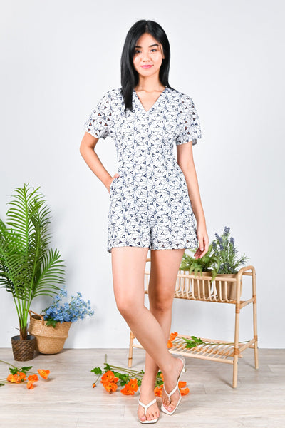 All Would Envy One Piece MAELLE BLOOM EYELET EMBROIDERY ROMPER