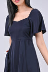 All Would Envy One Piece REVERIE SWEETHEART DRESS-ROMPER IN NAVY