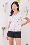 All Would Envy Tops COLOUR JIGGLES SLEEVED TOP