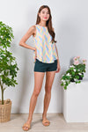 All Would Envy Tops COLOURFUL ZIG-ZAG TWO-WAY TOP