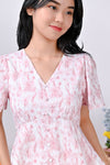 All Would Envy Tops FIORELLA EMBOSSED TOP IN PINK