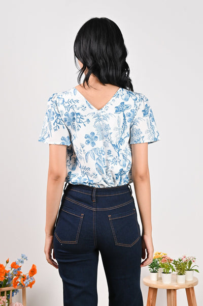 All Would Envy Tops LALA TOILE SLEEVED TOP