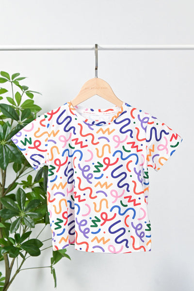 All Would Envy Tops RAINBOW SQUIGGLY KIDS' TEE
