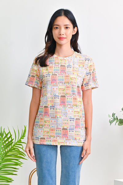 All Would Envy Tops SHOPHOUSE PATTERN UNISEX TEE