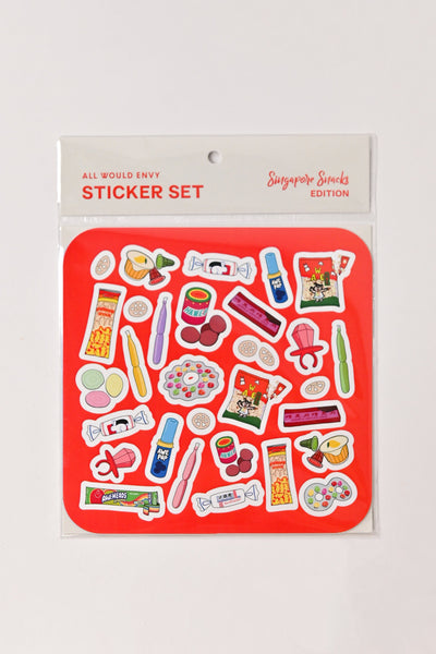 AWE Accessories FS SINGAPORE SNACKS STICKER PACK
