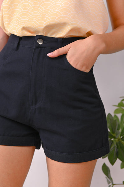 AWE Bottoms SHANIE SHORTS IN NAVY