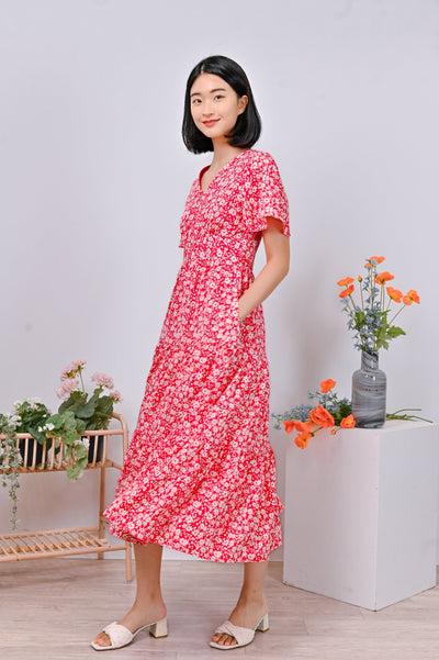 AWE Dresses *BACKORDER* CARMEN MAXI DRESS IN ROSE FLORAL