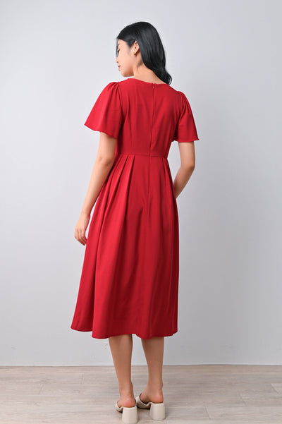 AWE Dresses CRESSIDA DRESS IN SOLID RED