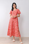 AWE Dresses GERMAINE MAXI DRESS IN RED FLORAL
