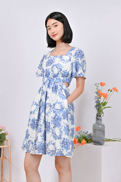 AWE Dresses HALLA CUT-OUT DRESS IN PERIWINKLE