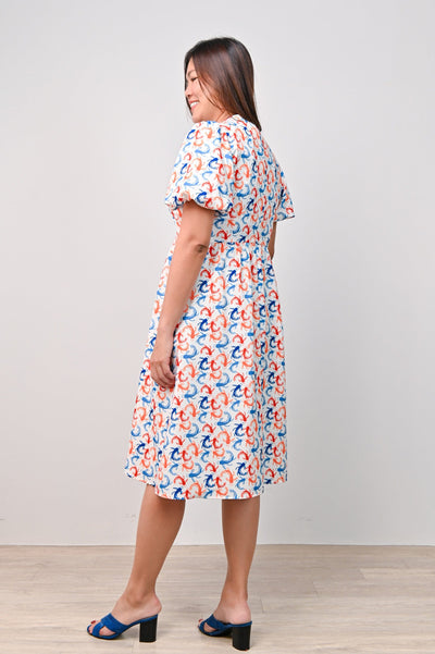 AWE Dresses KOUUN KOI PUFF-SLEEVED CHEONGSAM