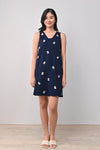 AWE Dresses MAHJONG A-LINE DRESS IN NAVY