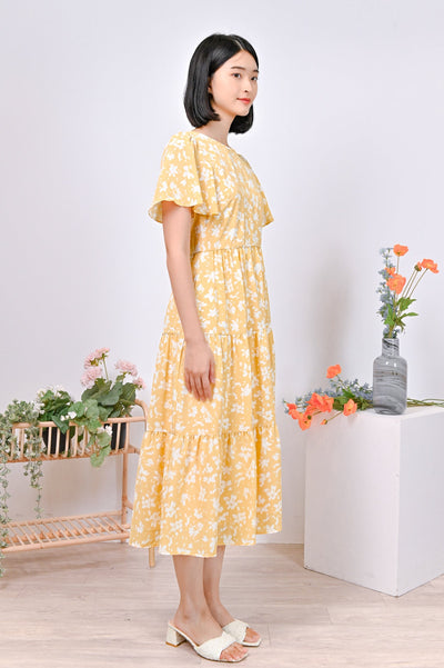AWE Dresses MELBA DRESS IN YELLOW FLORAL