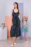 AWE Dresses ORIGAMI FLOWERS THICK-STRAP DRESS