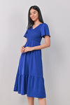 AWE Dresses PEYTON SMOCKED DRESS IN COBALT BLUE